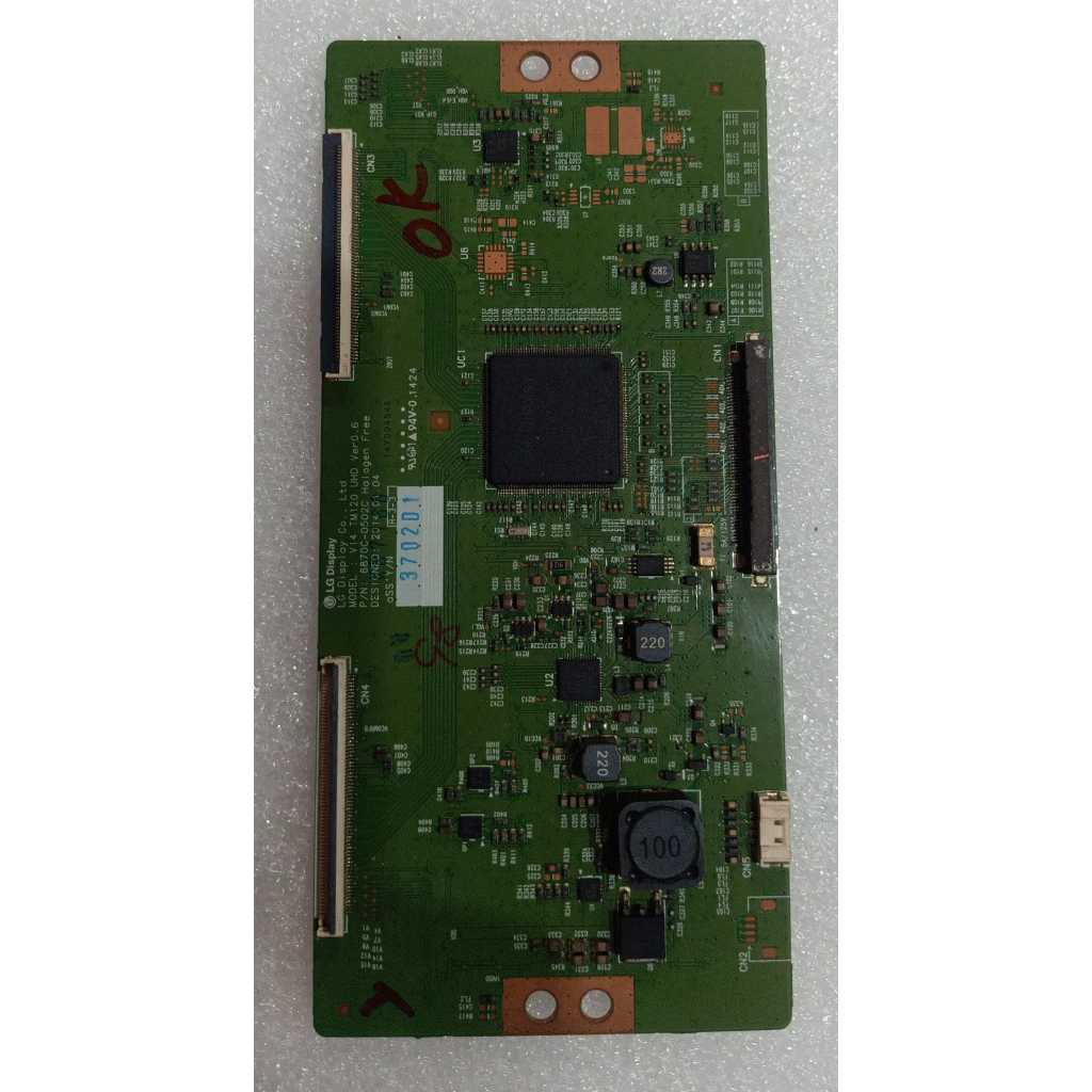 TCON TV LG Model : V14TM120UHD. BEKAS BERGARANSI.