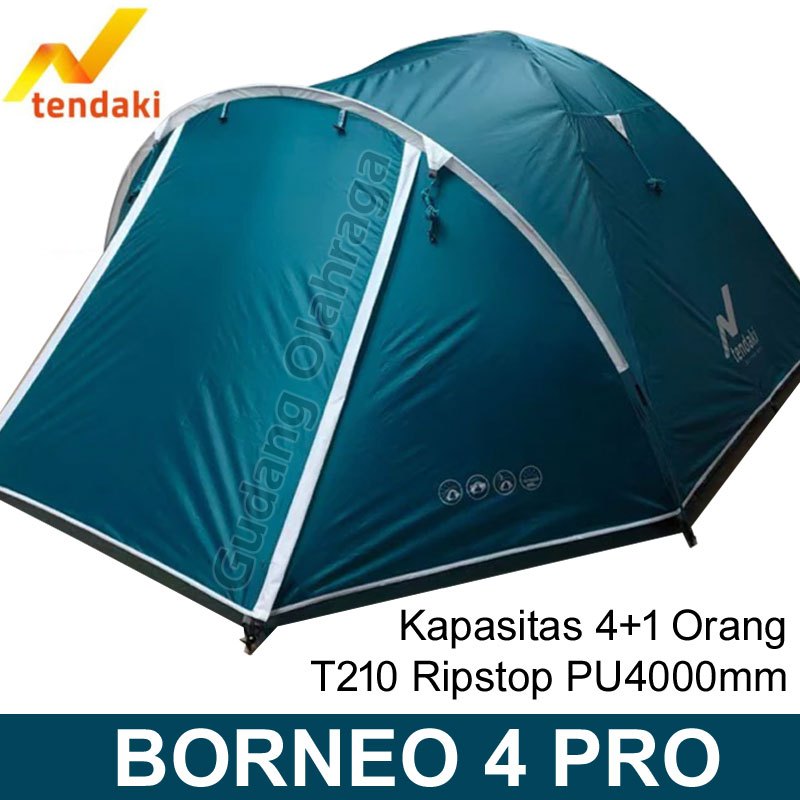 Tenda TENDAKI Mis Borneo 4 Pro Mountain Inn Sports / Tenda Camping Dome Borneo 2 3 4 Orang Double