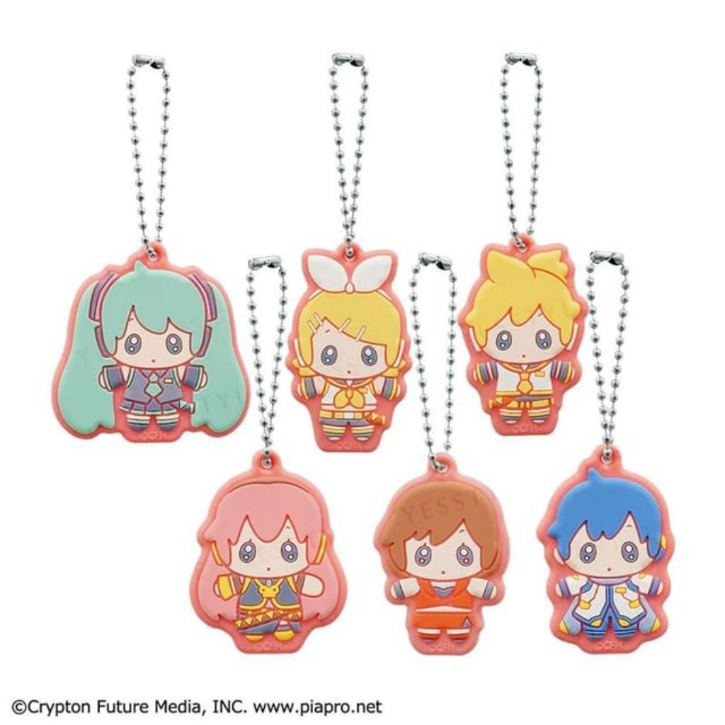 Merchandise vocaloid Hatsune miku keychain Rubber official