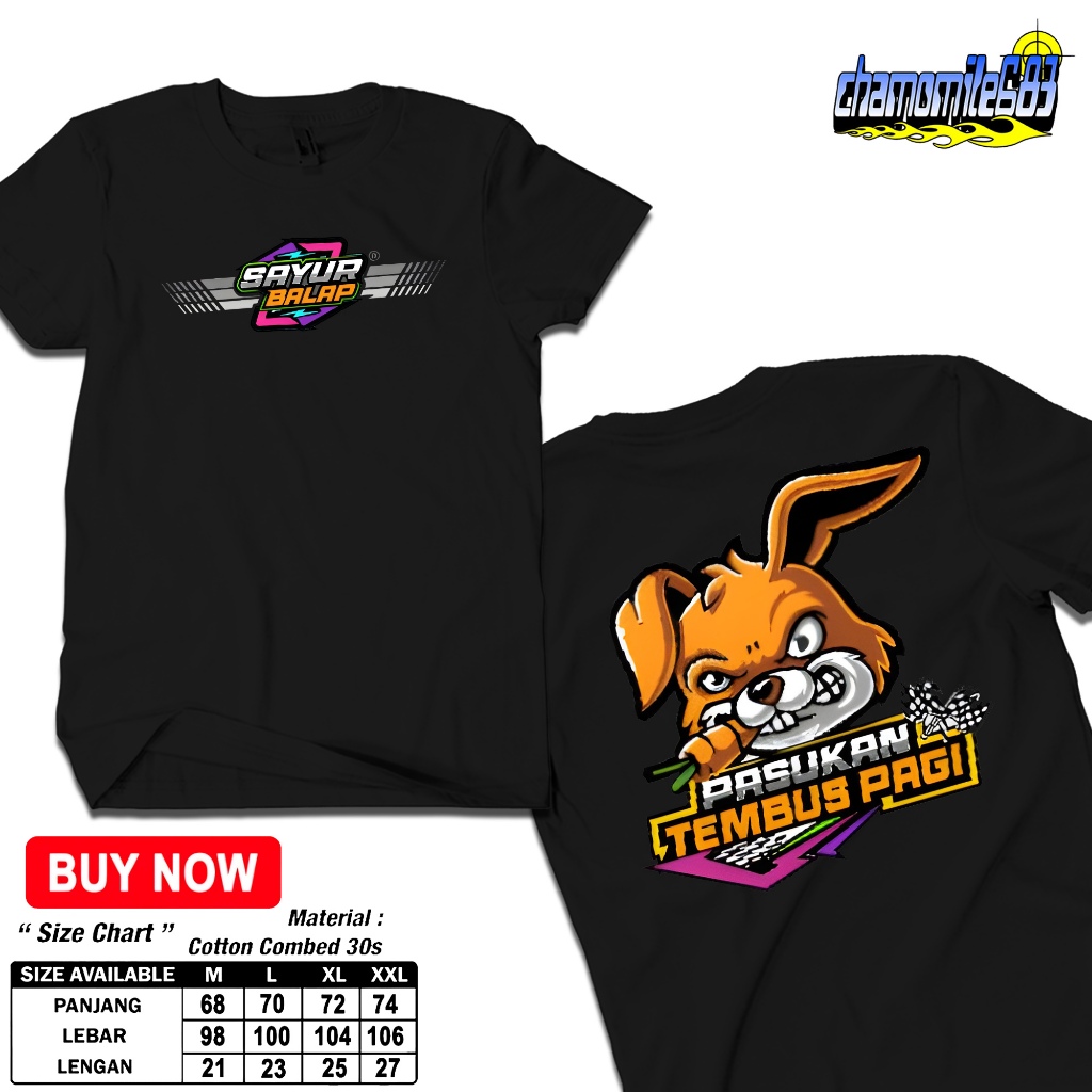 Kaos Dewasa Motif SAYUR BALAP - KAOS COTTON COMBED 24S - KAOS MURAH BISA COD