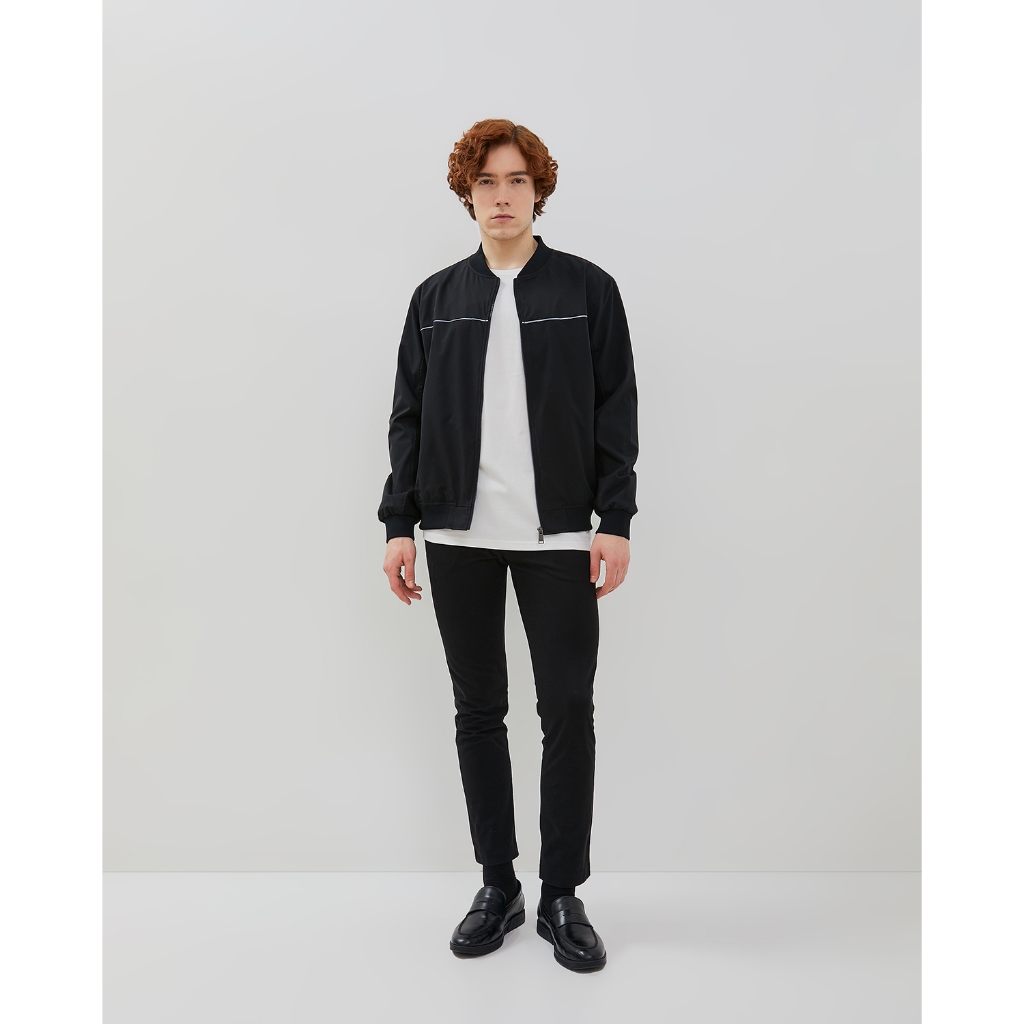 VALINO Jaket Bomber Hitam Pria - V-EACO13-B9