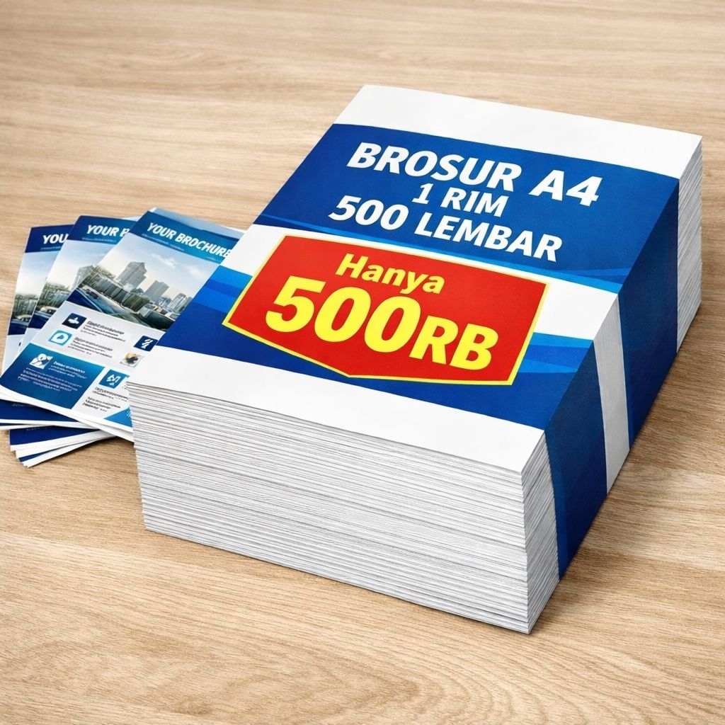 Cetak Brosur A4 500 Lembar
