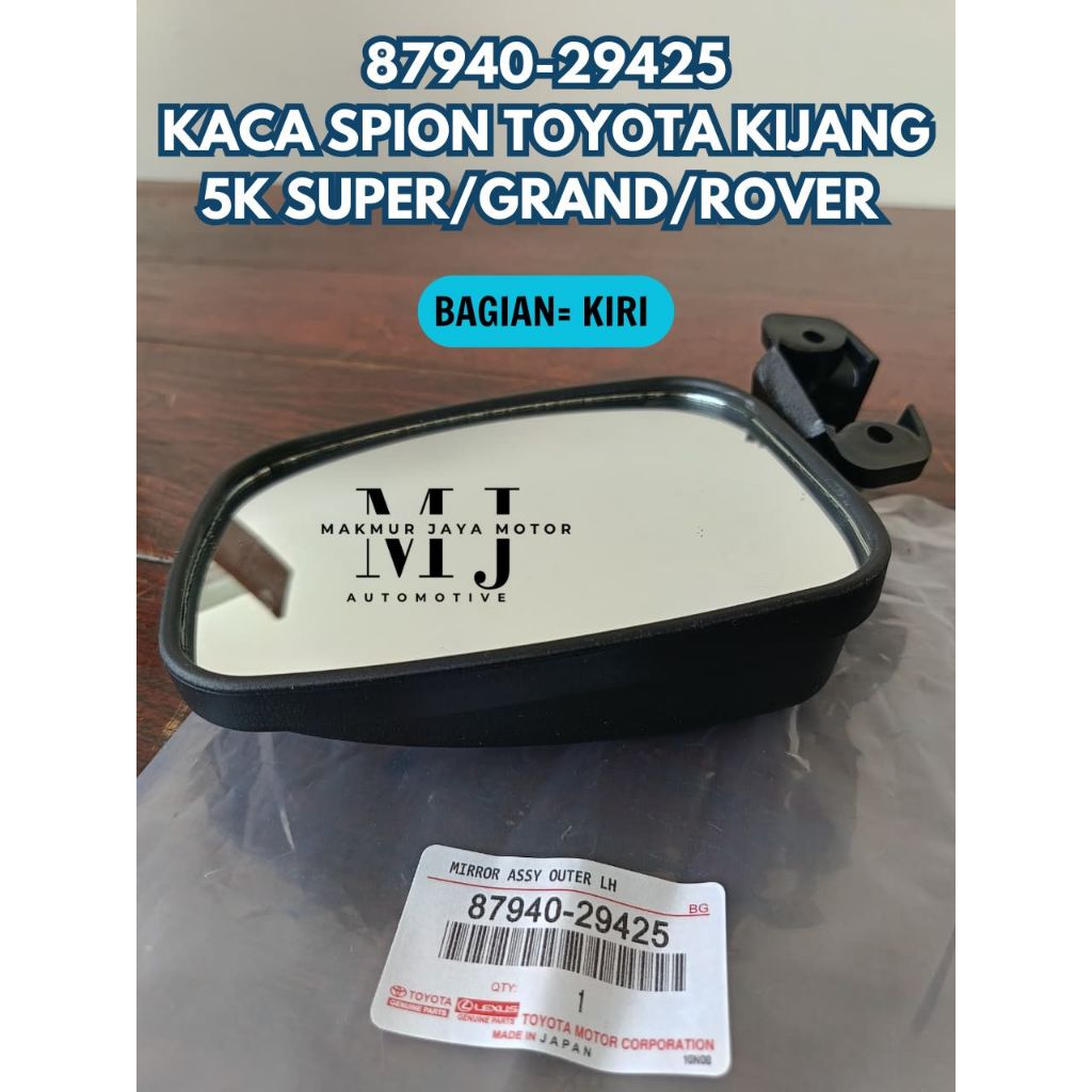 KACA SPION KIJANG SUPER 5K/KIJANG GRAND MANUAL HITAM KIRI/LH ORIGINAL 87940-29425