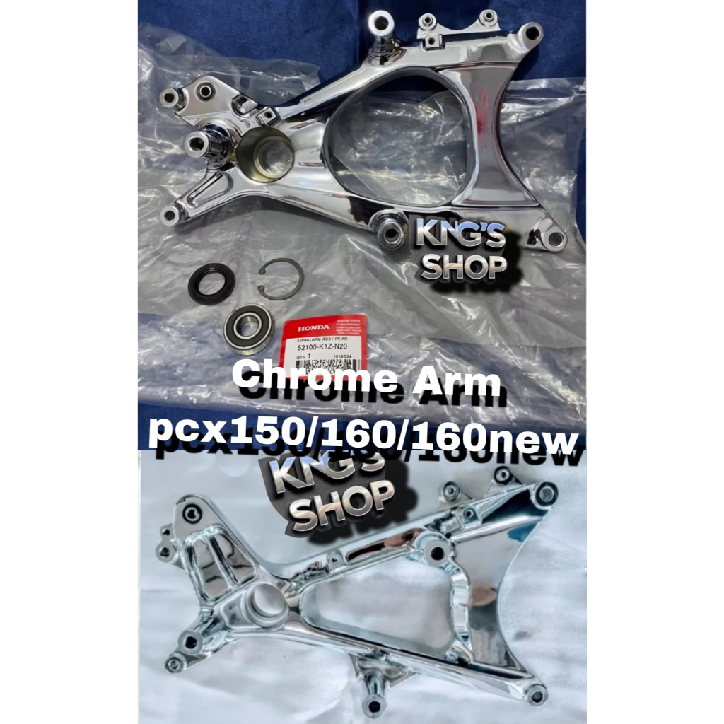 Arm Pcx160/Pcx1602025/pcx150, original AHM Honda di chrome celup premium