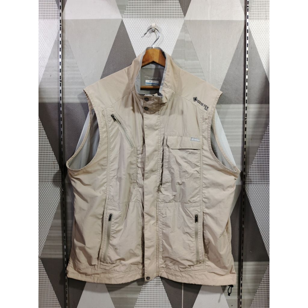Rompi Columbia Silver Ridge II Omnishade GORETEX PRO Vest – Original Outdoor Hiking Vest BIG SIZE