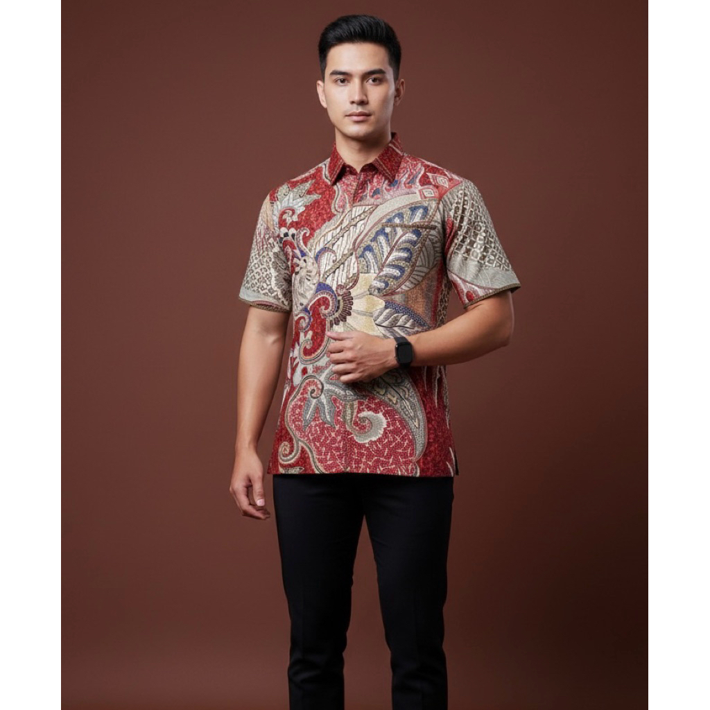 Batik Cantieq Exclusive - WIJANTARA | Batik Pria premium Naga Mas sutra atbm  bordir smock mewah | k