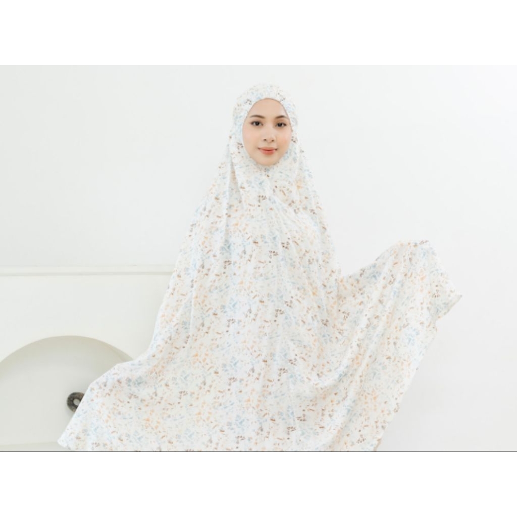 Fahima-Safiyya Mukena Pattern Set Premium (Mukena Dewasa Motif Rayon Vuscose Karet Dahi)