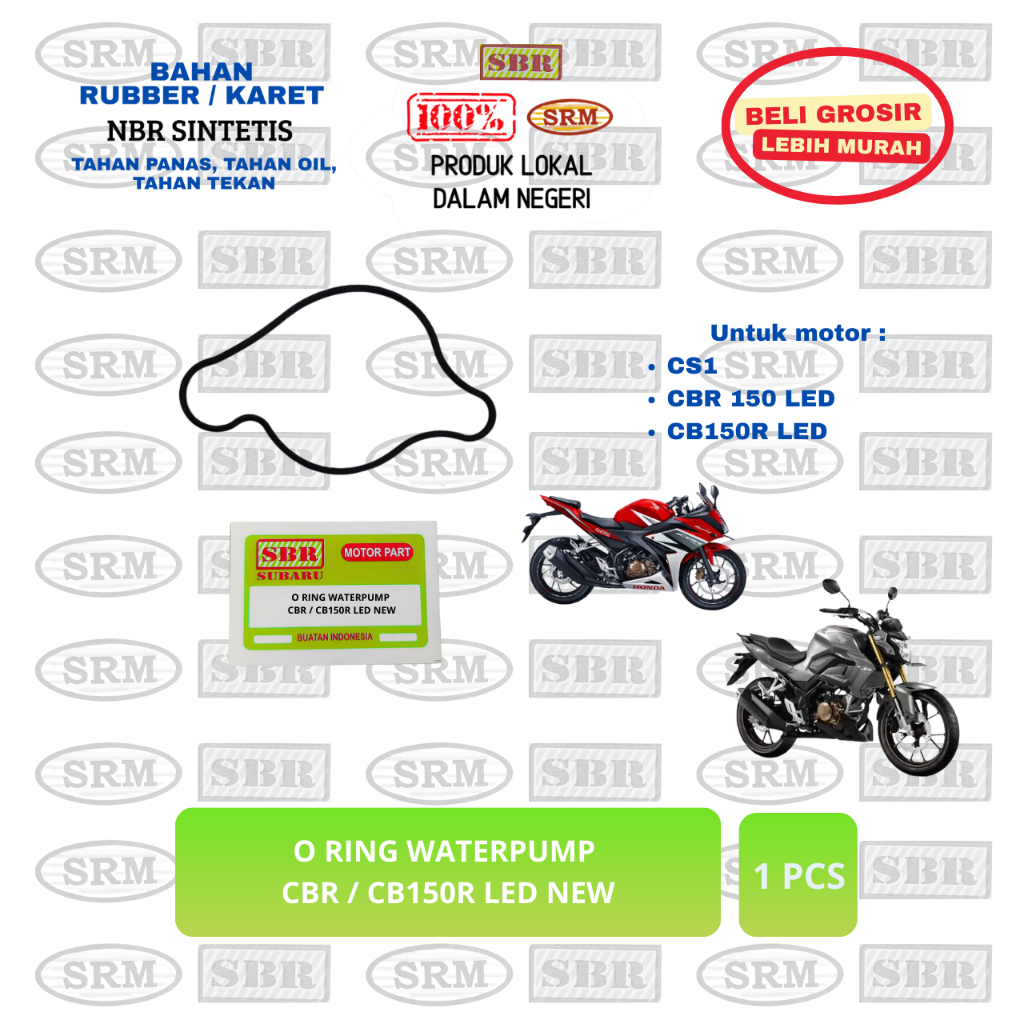 O Ring Water Pomp CB 150 R LED - Oring Karet Sil Seal Gasket Tutup Waterpump CBR K45 CB 150R K15 CS1