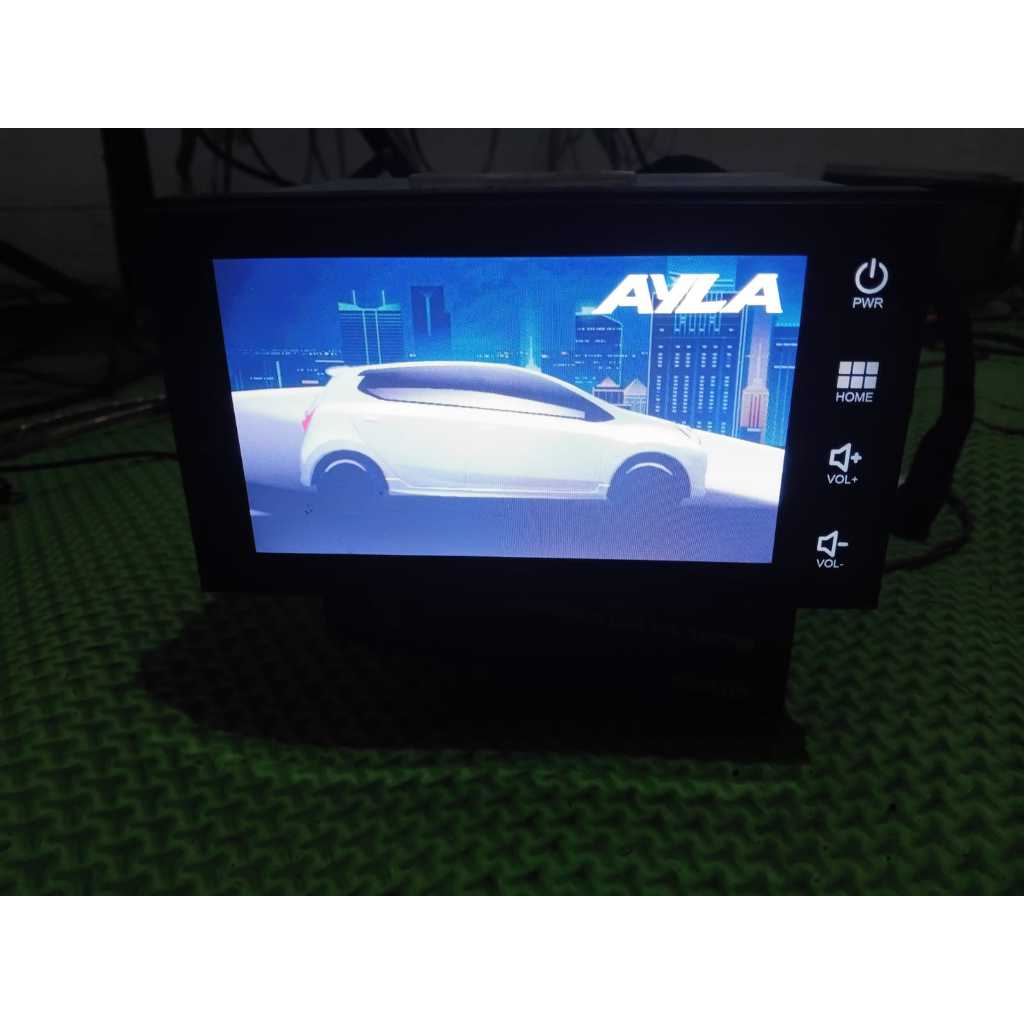 HEAD UNIT MOBIL DOUBLE DIN DAIHATSU AYLA TIPE AV-8966 | KONDISI BEKAS NORMAL.
