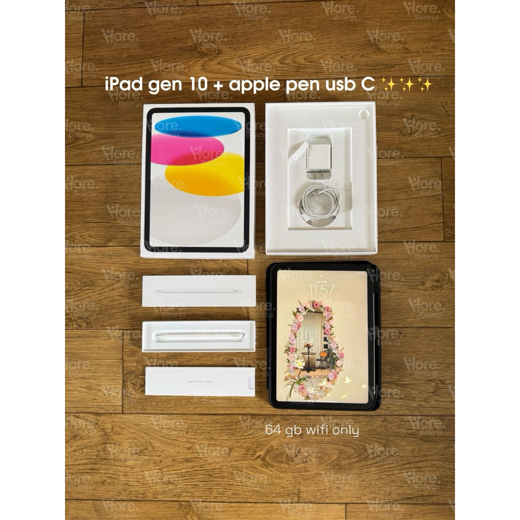 iPad gen 10 64 gb wifi only dan Apple pencil