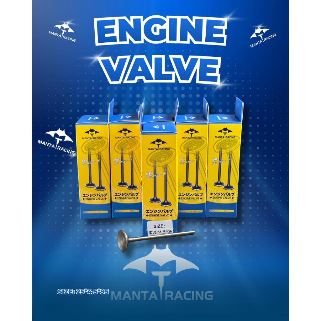 Klep Payung Klep Batang 4,5mm Panjang 95mm Mentah Ukuran 21 22 24 25 26 28mm MANTA RACING