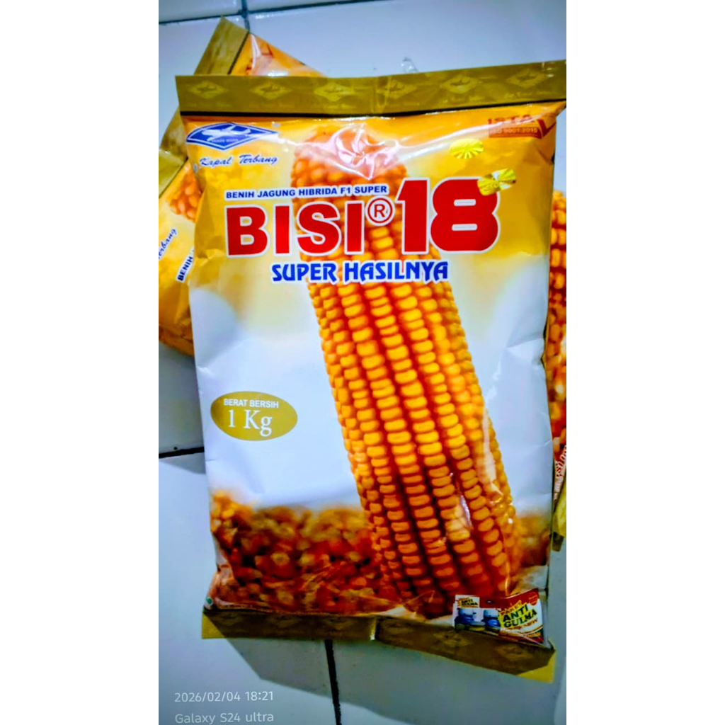 PALING DI CARI Benih Jagung HIBRIDA F1 SUPER BISI 18 1 Kg Exp 15-05 2027 (asli)
