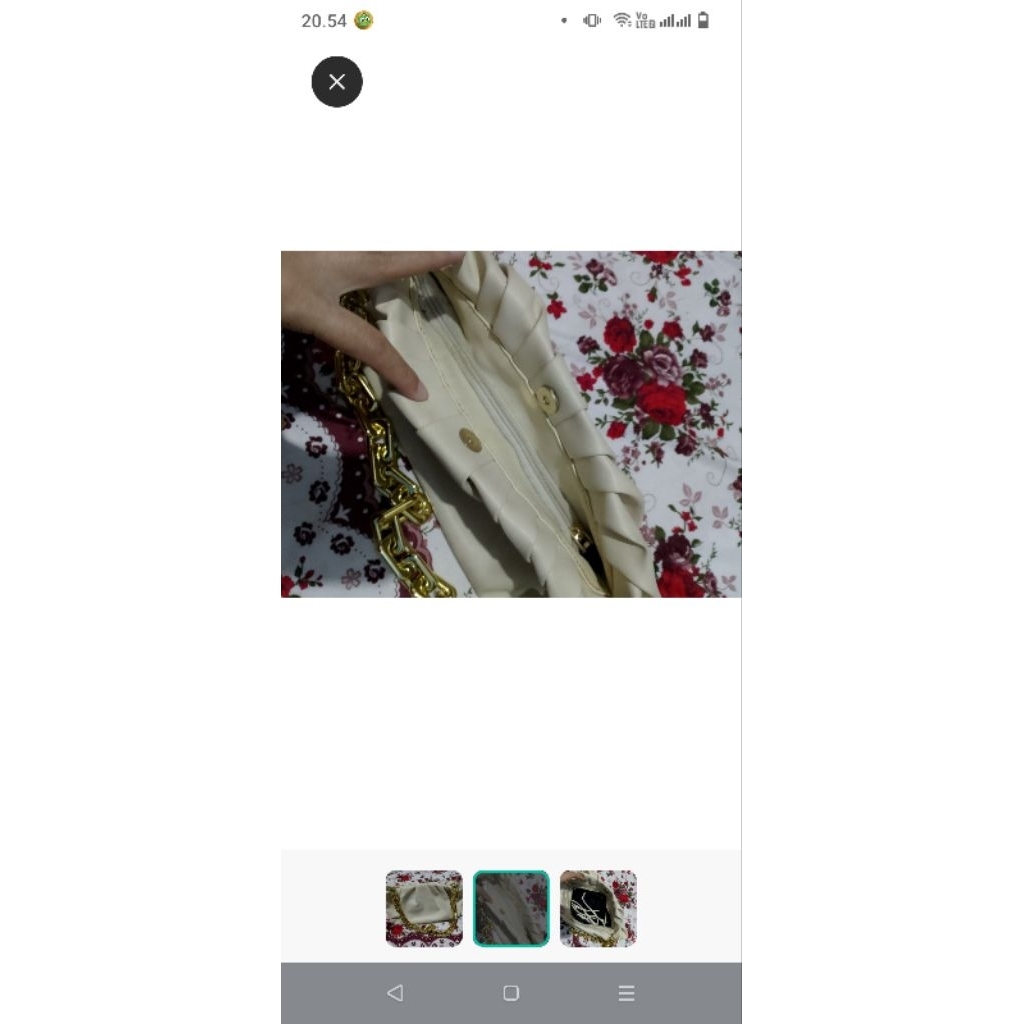 Tas Wanita Zara warna putih tulang