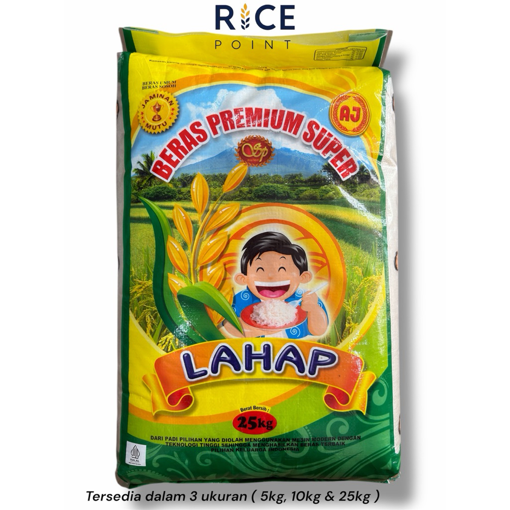 Beras Lahap 25kg, 10kg & 5kg