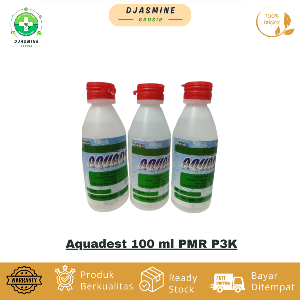 Aquadest 100 ml PMR P3K Aquadest 100 ml