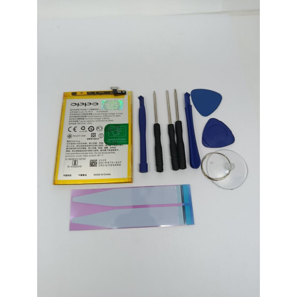 BATRE BATREI BLP673 HADPONE HP OPPO A3S OPPO A5S OPPO A12 OPPO A31 BONUS OBENG 8IN DAN LEM BATRE ORI
