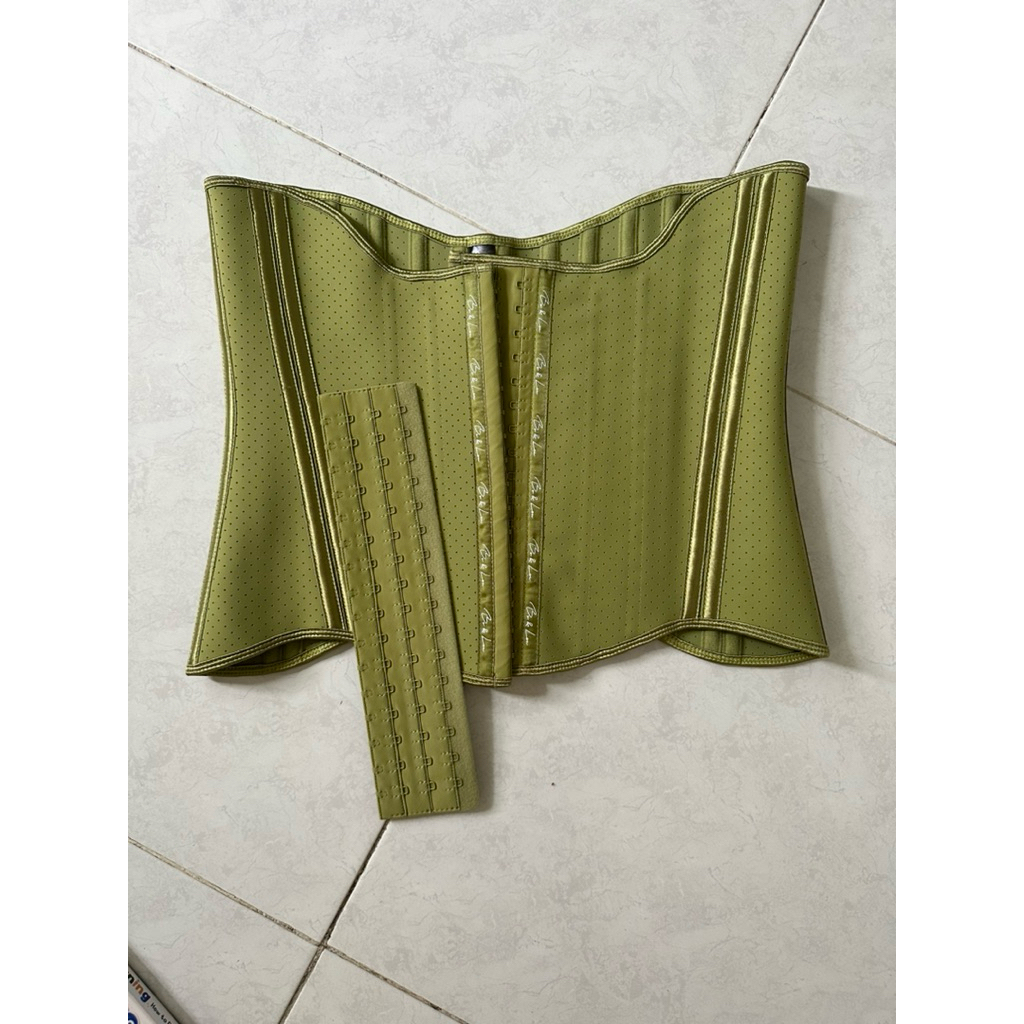 [BONDLOU] KORSET V CHARCOAL 25 TULANG FULL LATEX 30cm