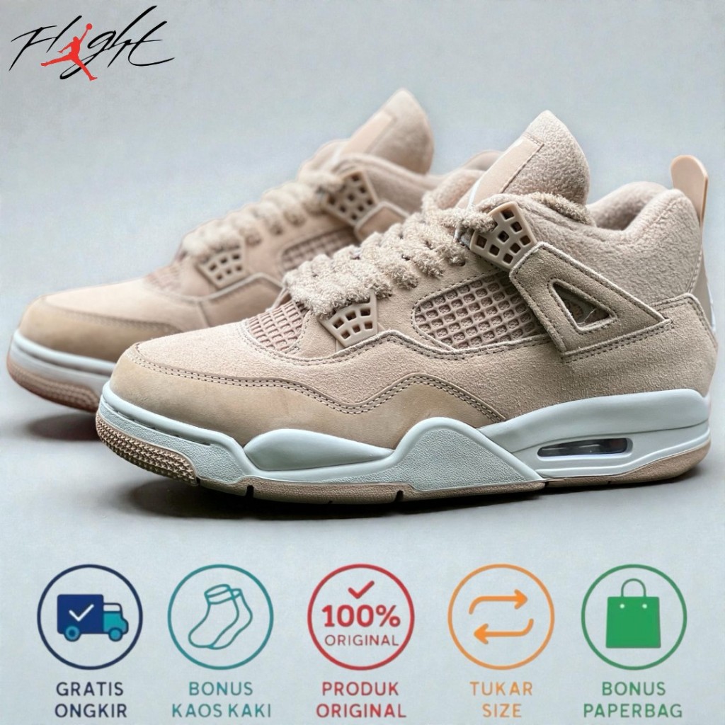 sepatu basket  Nik3 aj 4 Retro Cozy