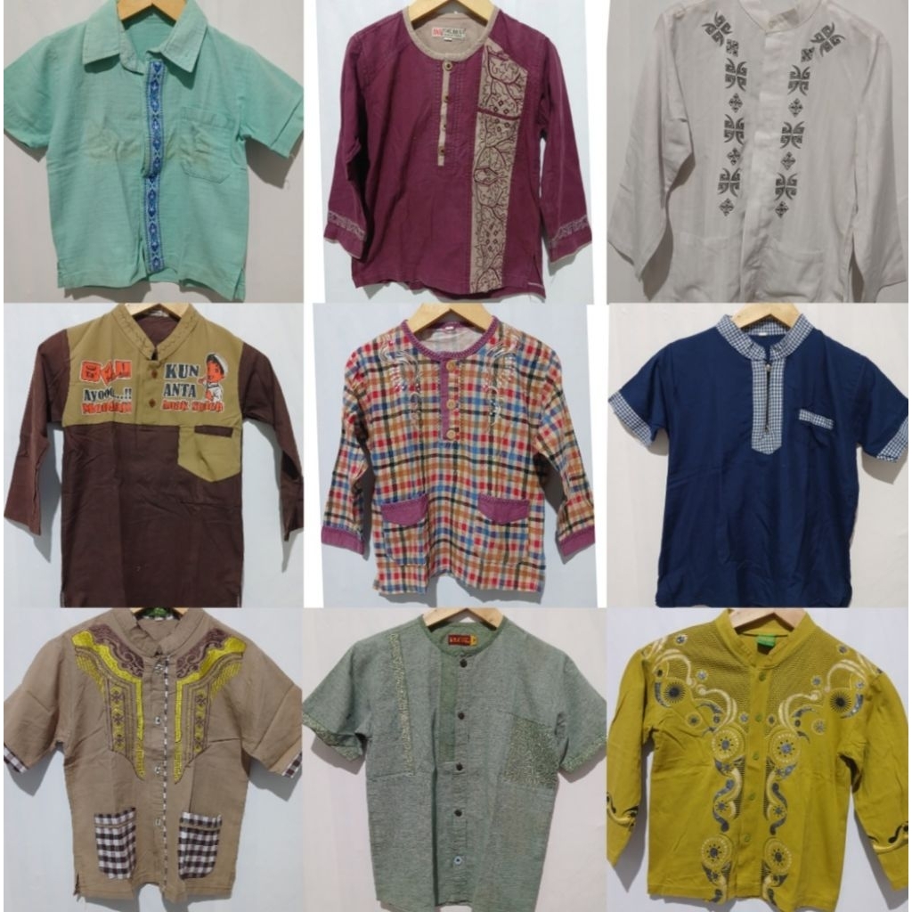 Preloved Baju Koko Anak dan Dewasa