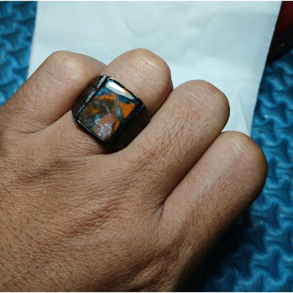 cincin bacan kembang kotak natural