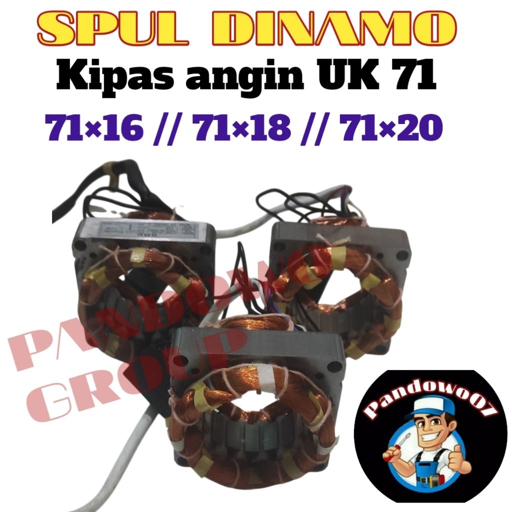 Spul/Gulungan kipas angin cina//Spul gulungan dinamo kipas cina uk 71