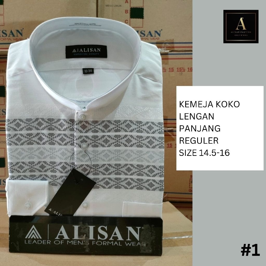 Alisan kemeja alisan koko lengan panjang Alisan motif printing reguler