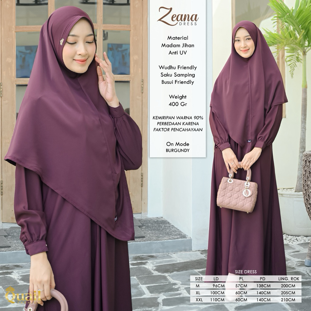 Quail Hijab - ZEANA EXCLUSIVE DRESS ORI QUAIL