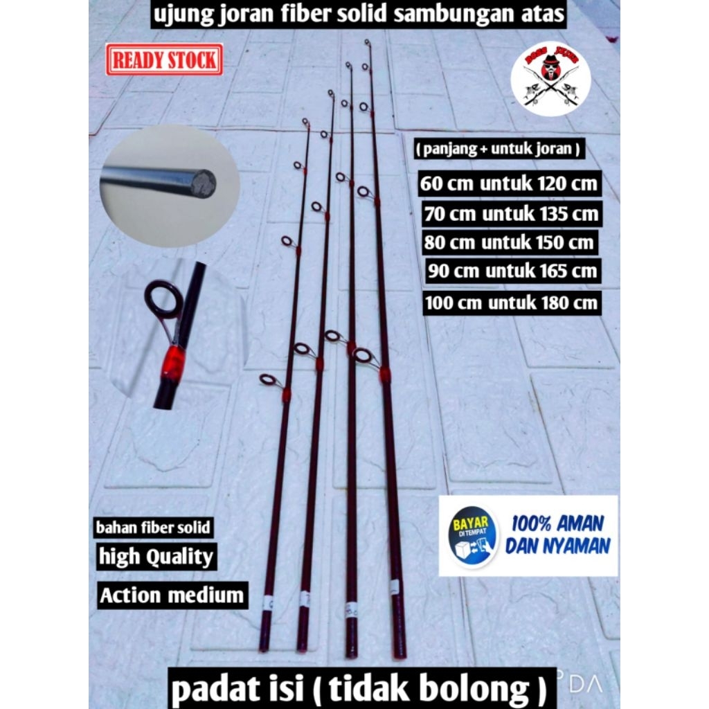 Ujung Joran Sambungan Fiber Padat Tersedia Berbagai Ukuran