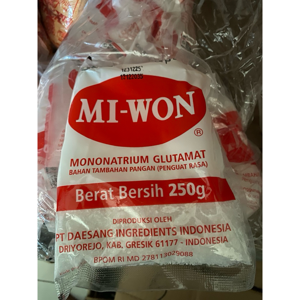Penyedap Rasa Miwon 50 gr dan 250 gr- Penguat Rasa Gurih, Kristal Jernih, Aroma Harum