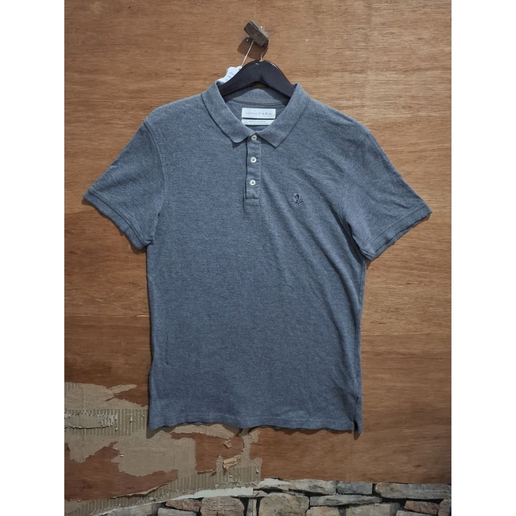 Kaos Katun Berkerah Zara Size "M slim"