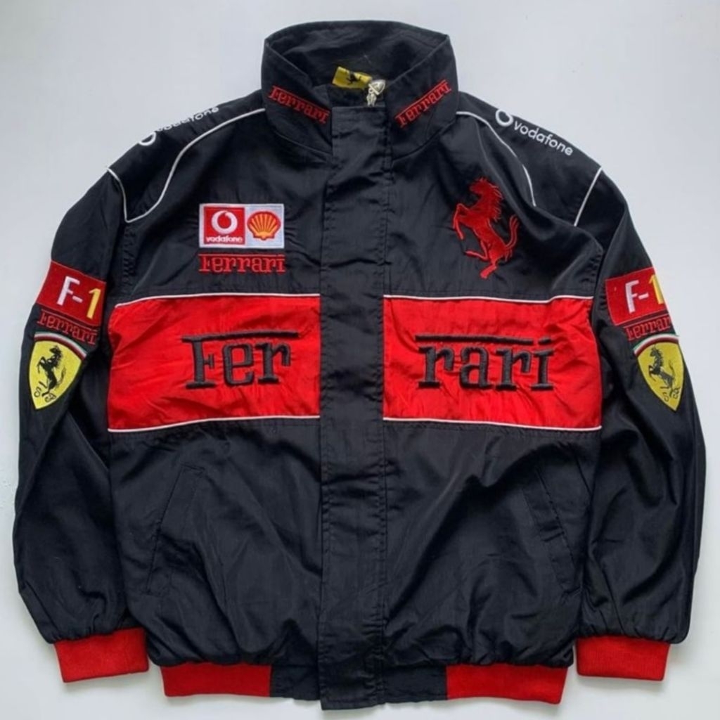 Jaket Ferrari Vintage Original Official Merchandise Scuderia Ferrari F1 Racing Rare