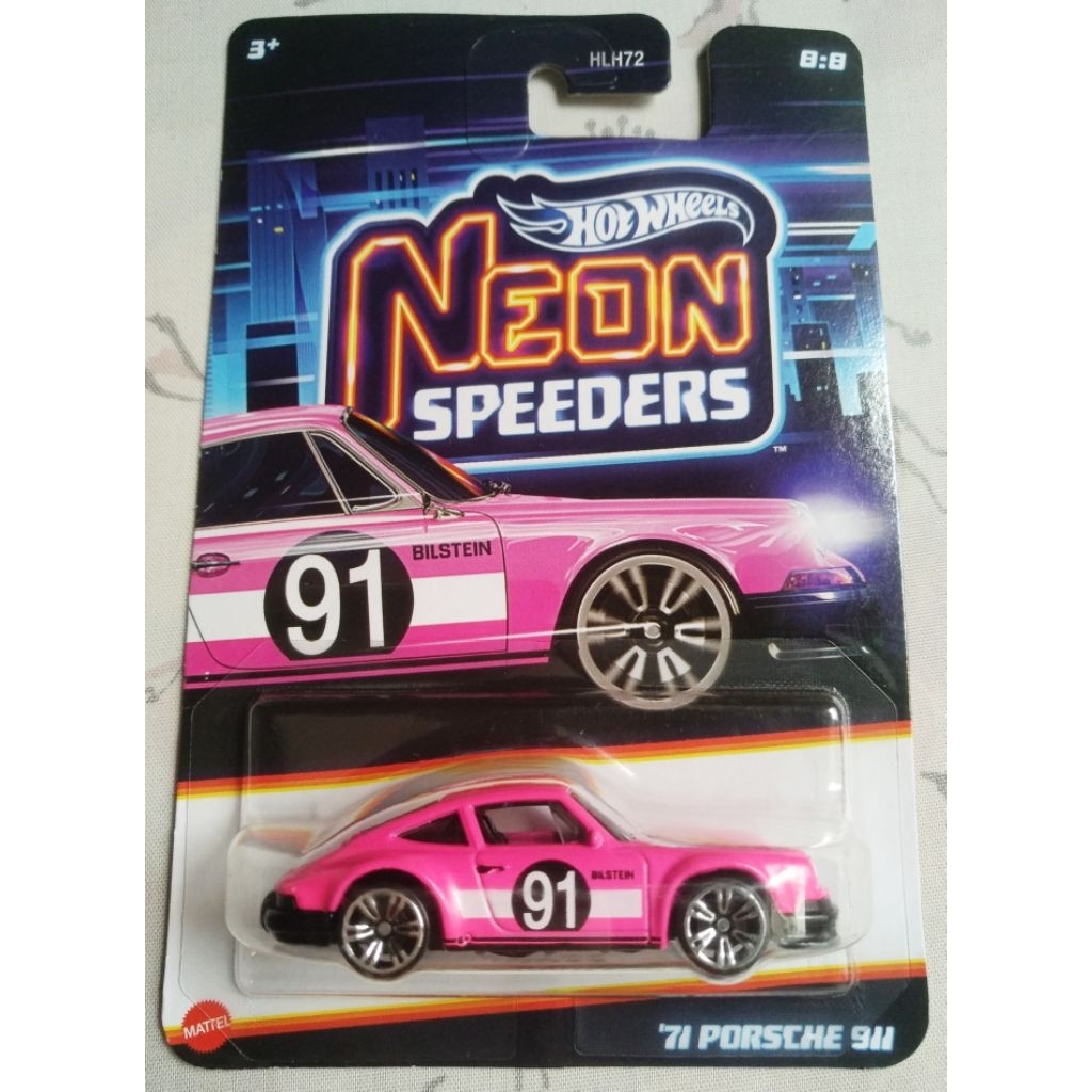 Hot Wheels Neon Speeders - 71 Porsche 911 - pink