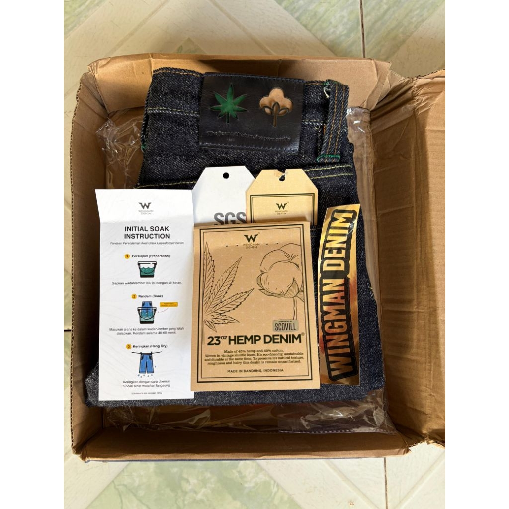 WINGMAN DENIM - HEMP DENIM 23oz