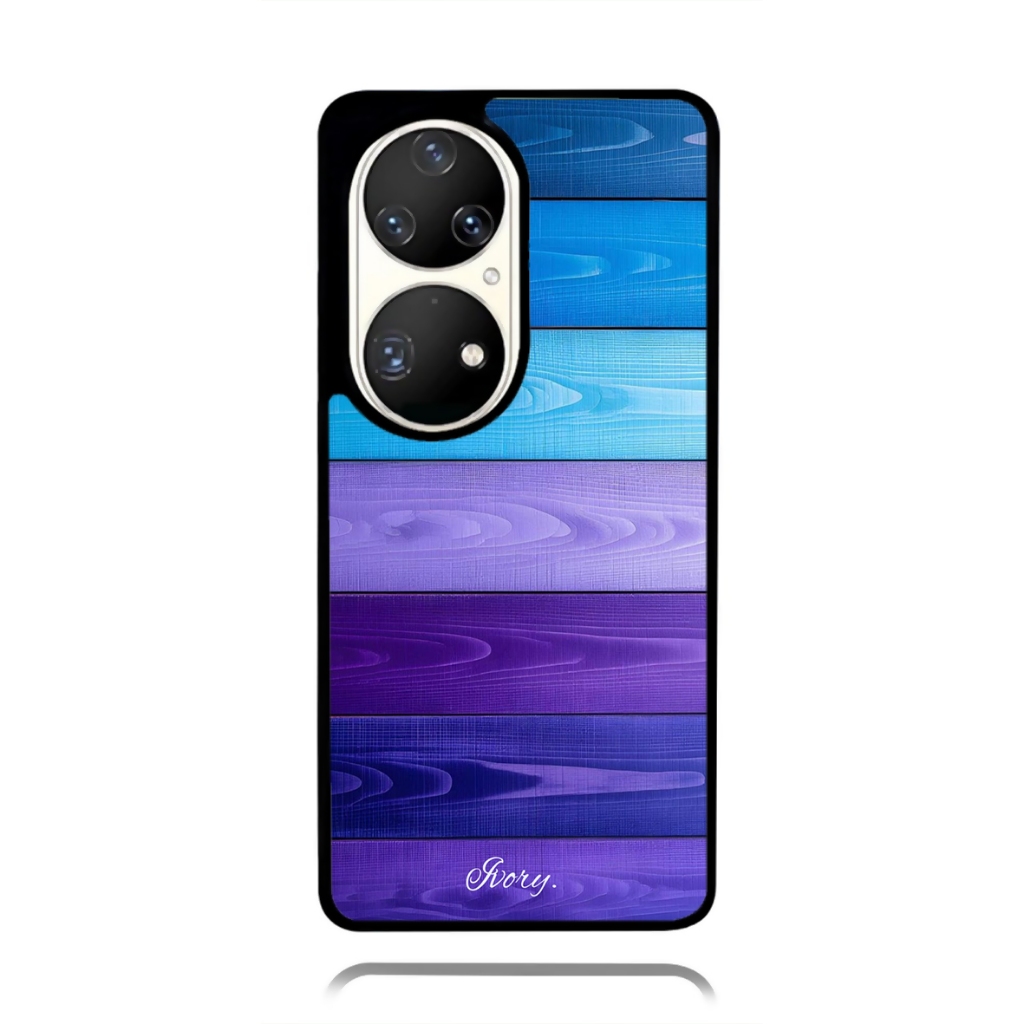 Case Phone HUAWEI P50 P40 P30 P20 Pro TPU Rubber Softcase Ivory Blue Purple