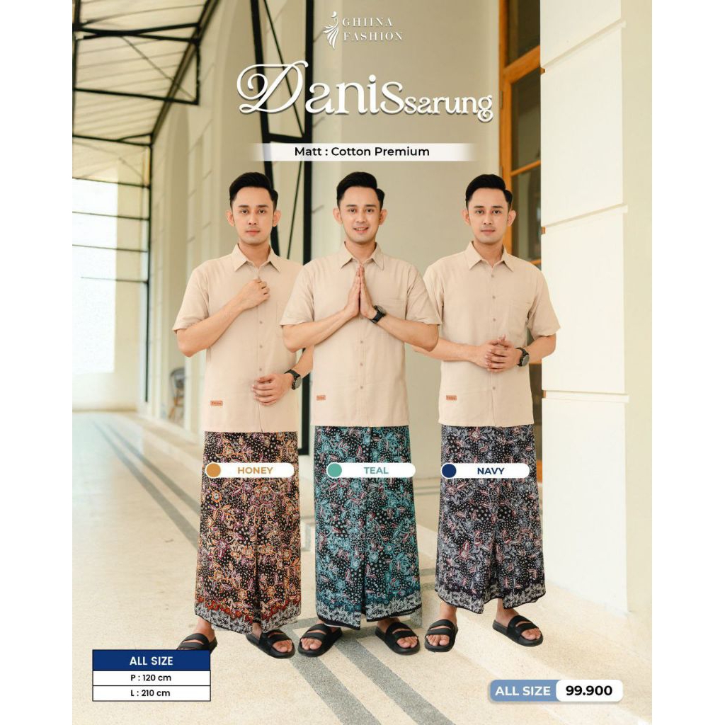 DANIS SARUNG Ori Ghiina Fashion // Sarung Couple Ayah dan Anak