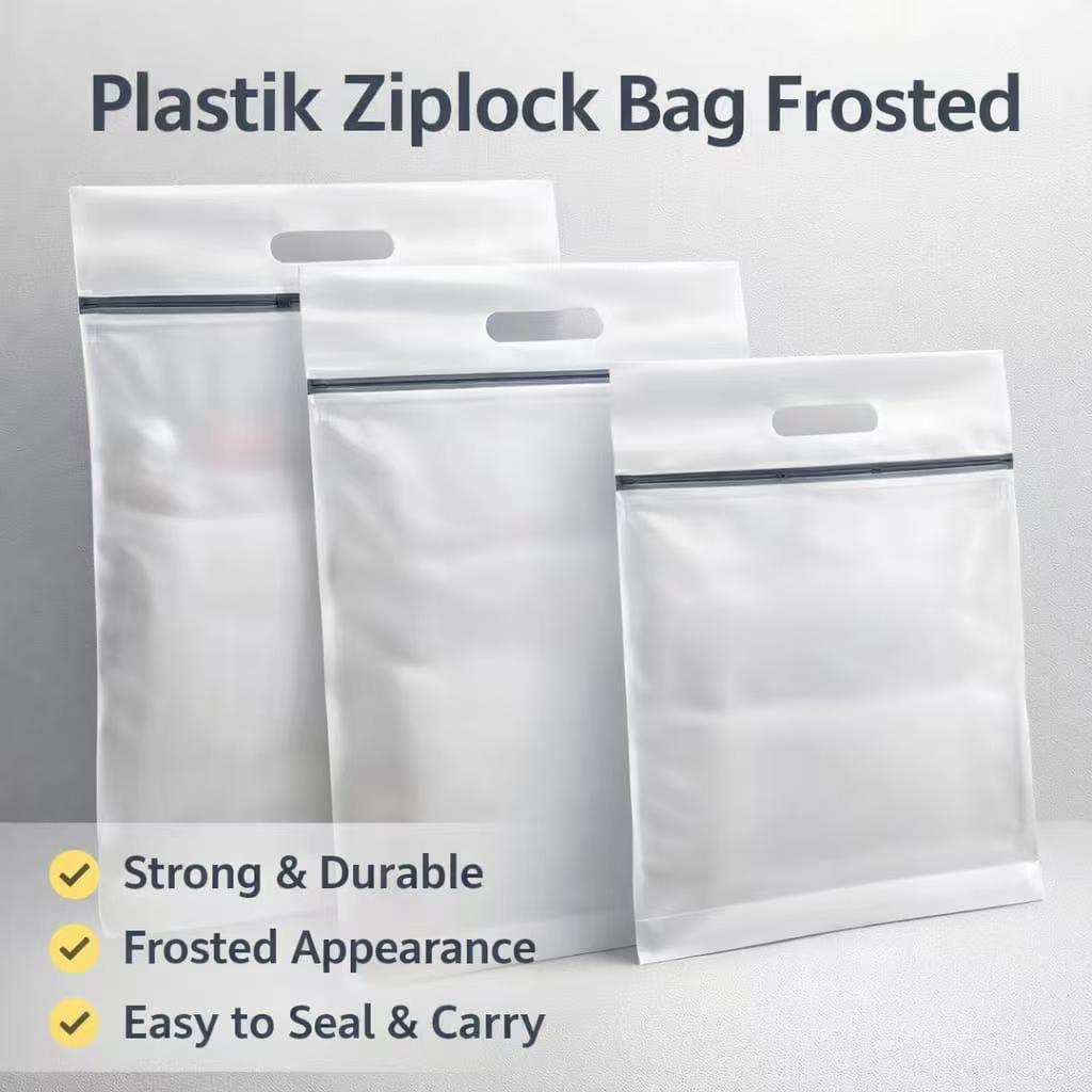 Plastik Ziplock Bag Frosted