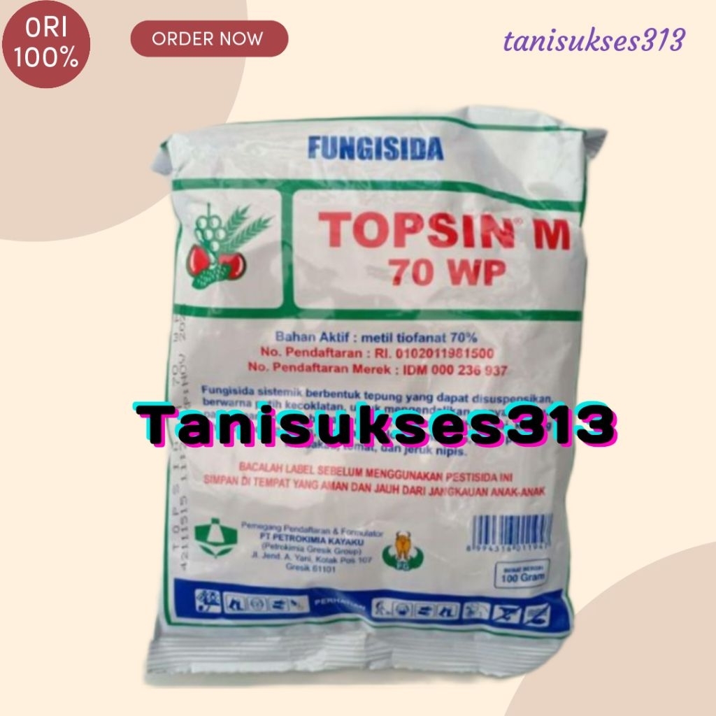fungisida topsin m 100gram topsin pengendali jamur tanaman