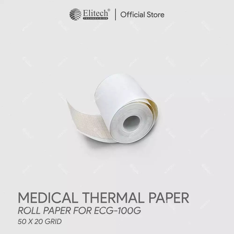 ELITECH Medical Thermal Paper / ECG Paper Roll MTP-RG50 (For ECG-100G, PM-9000+, PM PRO-1, PM PRO-3)