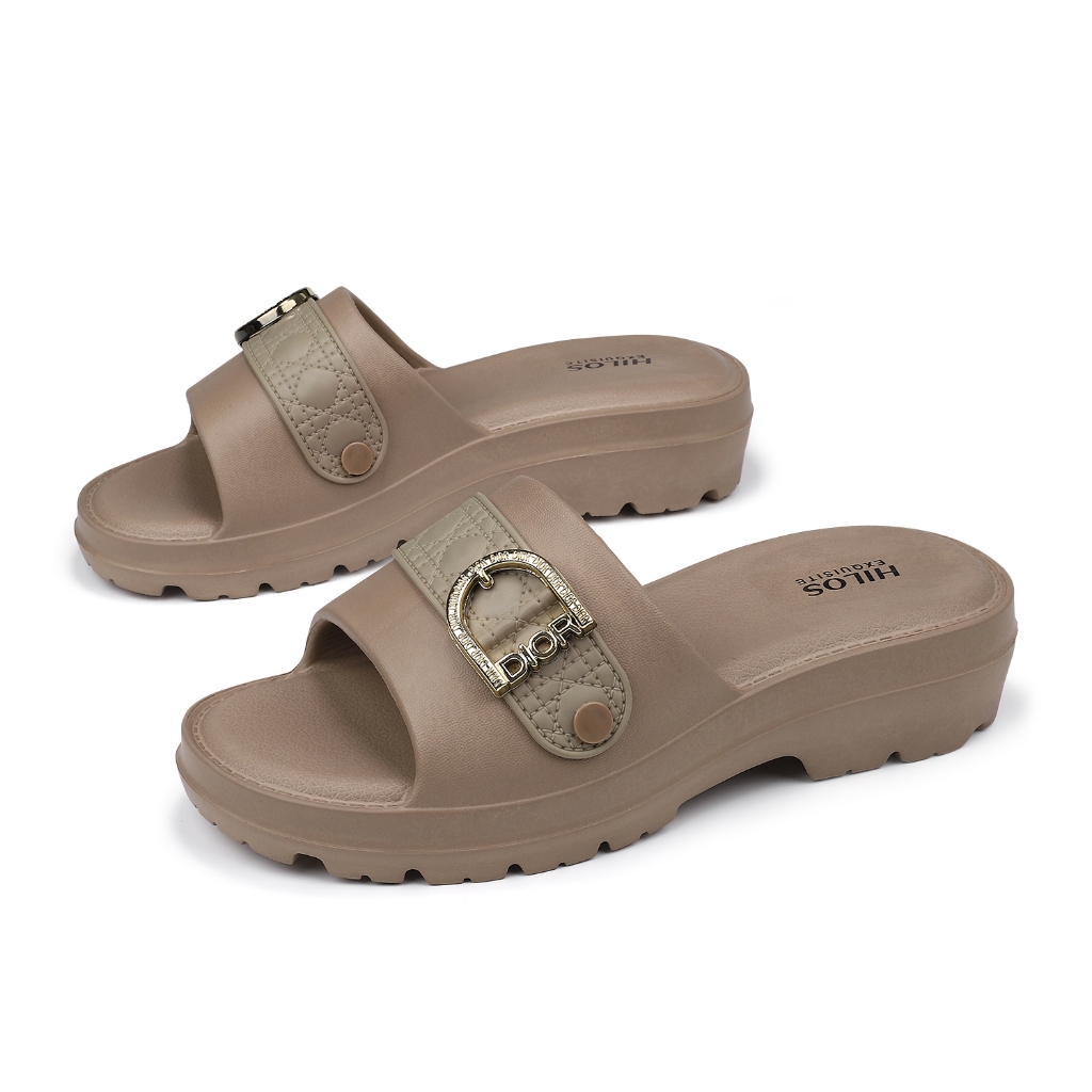 Sandal Selop Wanita Wedges EVA Empuk Terbaru