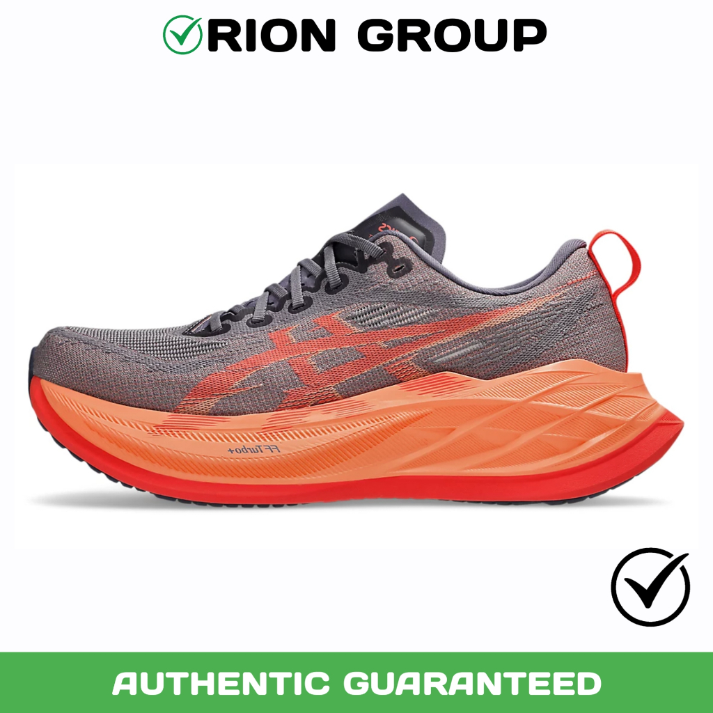 Sepatu Lari / Running Pria Wanita Asics Superblast 2 Greyish Prple Coral Original