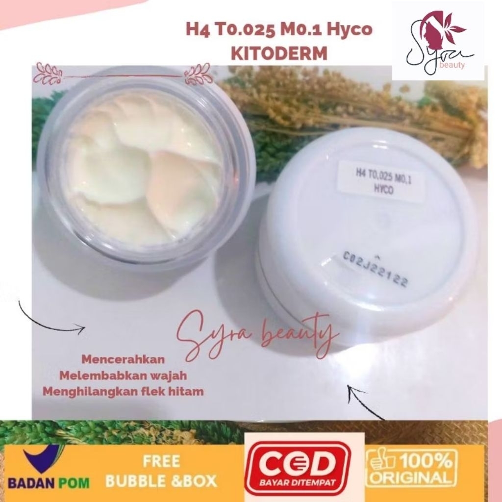 kitoderm cr malam flek h4 original 100%