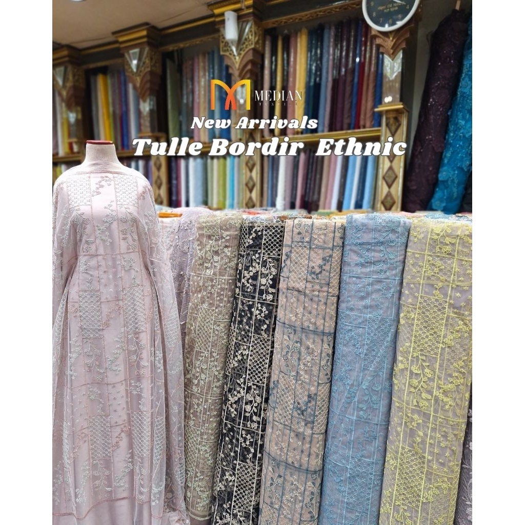 Tulle Bordir Ethnic | Tulle bordir etnik | Tile etnik - MED EXC