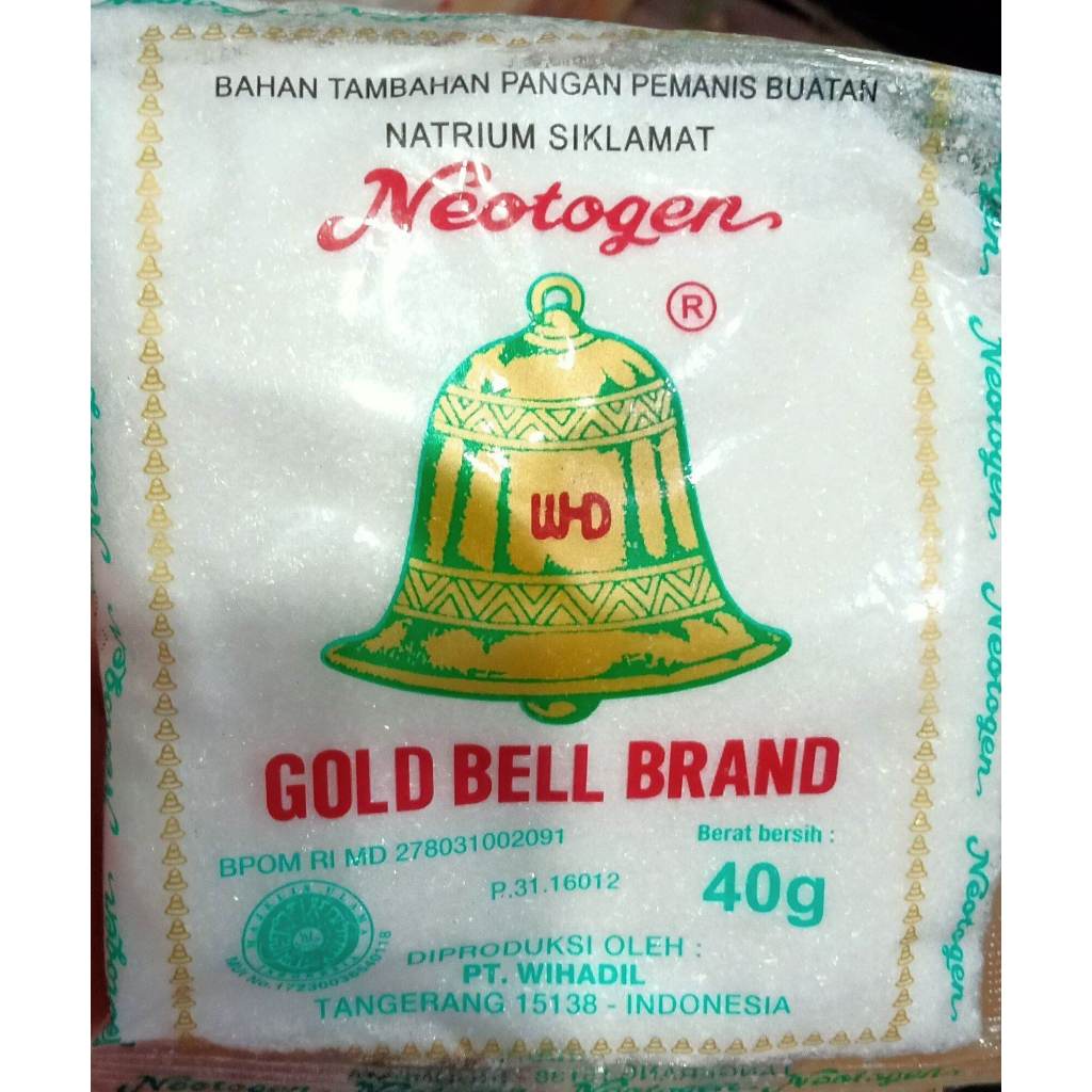 Sari Manis Pemanis Buatan Neotogen Gold 40g 1pcs - Sari Manis Pemanis 40gr - Lonceng