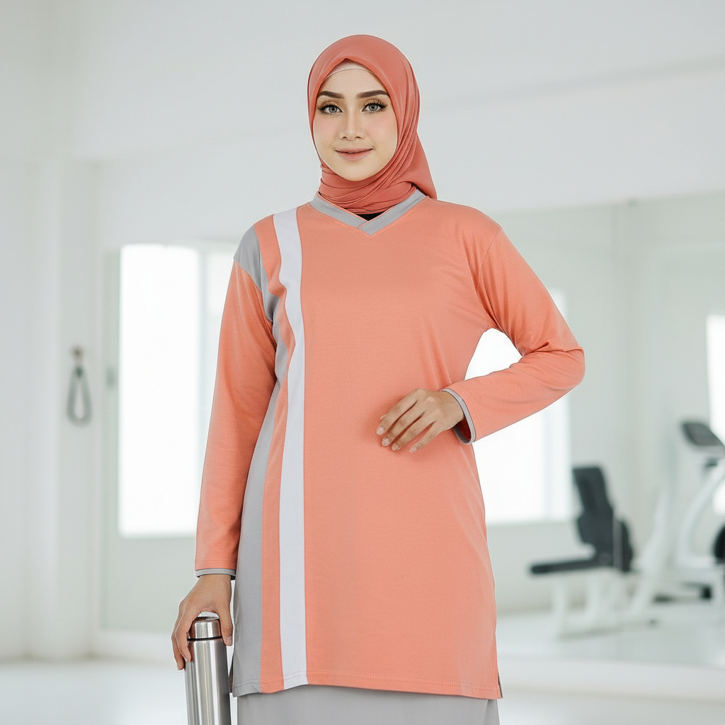 Atasan Baju Olahraga Senam Wanita Muslim / Baju Olahraga Wanita Muslim