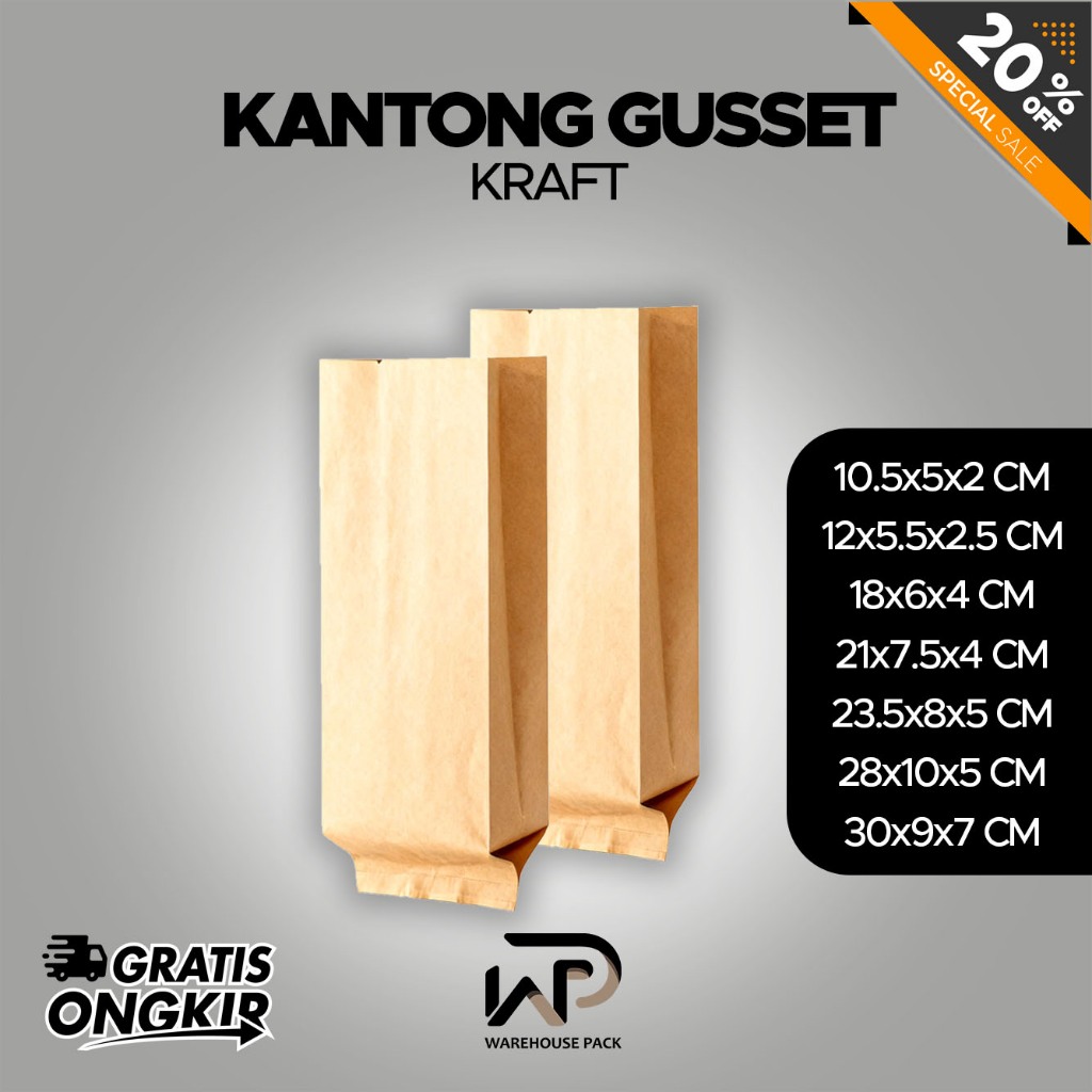 [ 1 PCS ] Plastik Kantong Kraft | Kemasan Kraft Alumunium Bag Gusset | Kantong Kemasan Susu Powder S