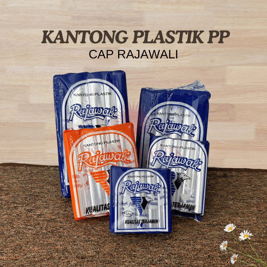 [1 PACK] Kantong Plastik PP Bening RAJAWALI - Kantong Plastik Kiloan Tebal & Kuat