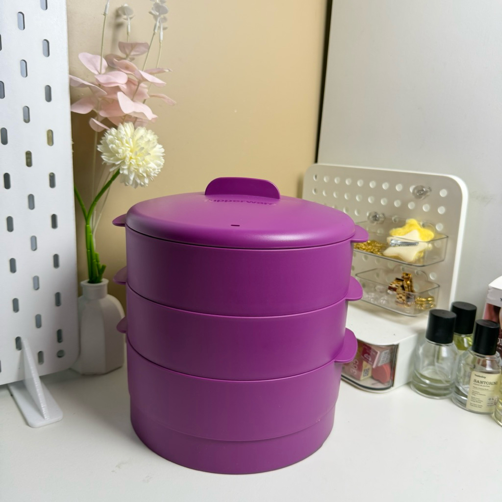 [No Box] Tupperware Steam It /kukusan/susun 3 dan 2/ d:20cm t:18cm
