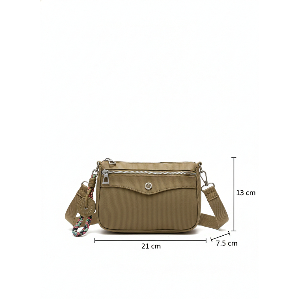 [IVY] SIGHMON - Tas Selempang Dompet Wanita FREE GANTUNGAN Crossbody Bag