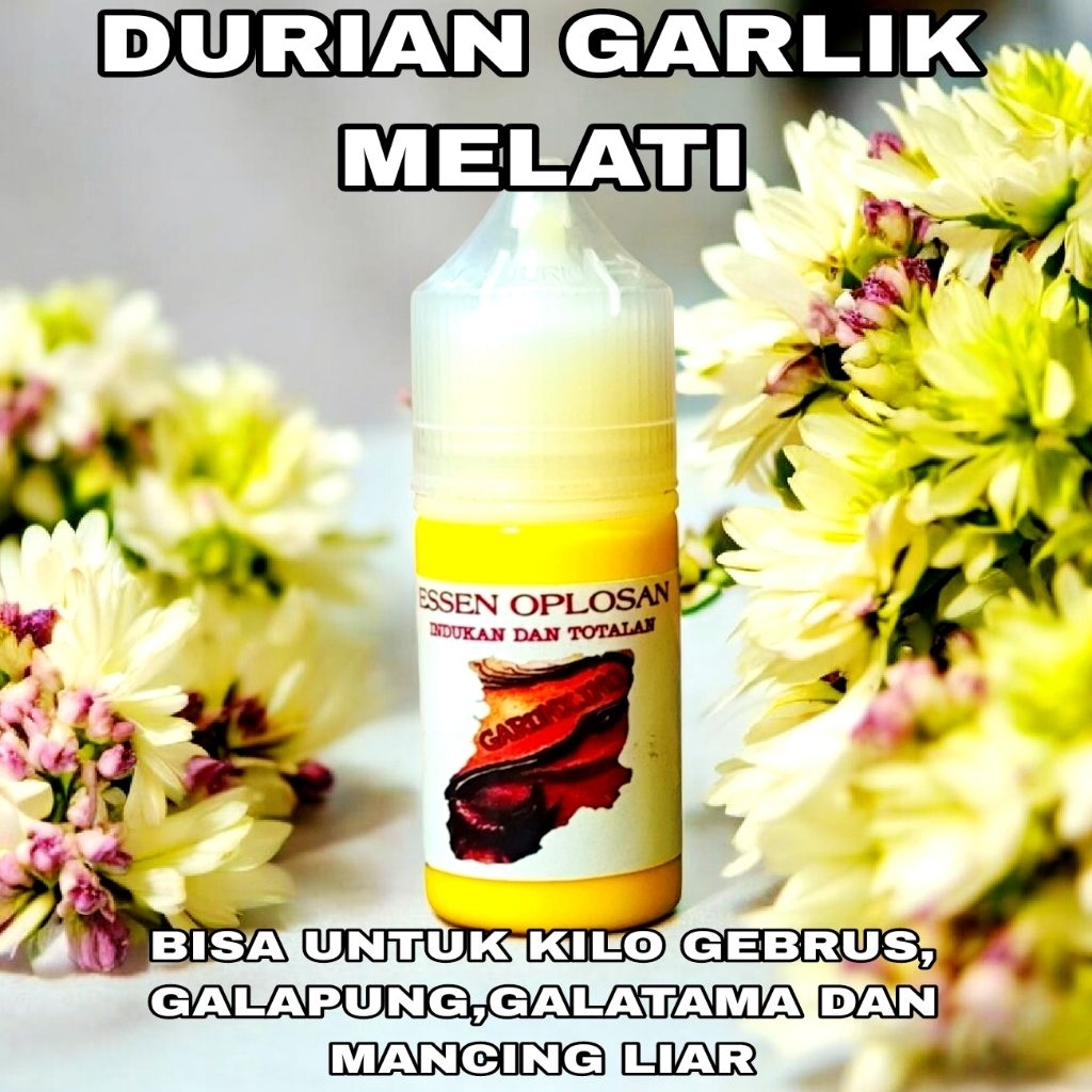 ESSEN MANCING IKAN MAS DURIAN GARLIK MELATI ESSEN OPLOSAN DURIAN GARLIK MELATI ESSEN GALATAMA DAN GA