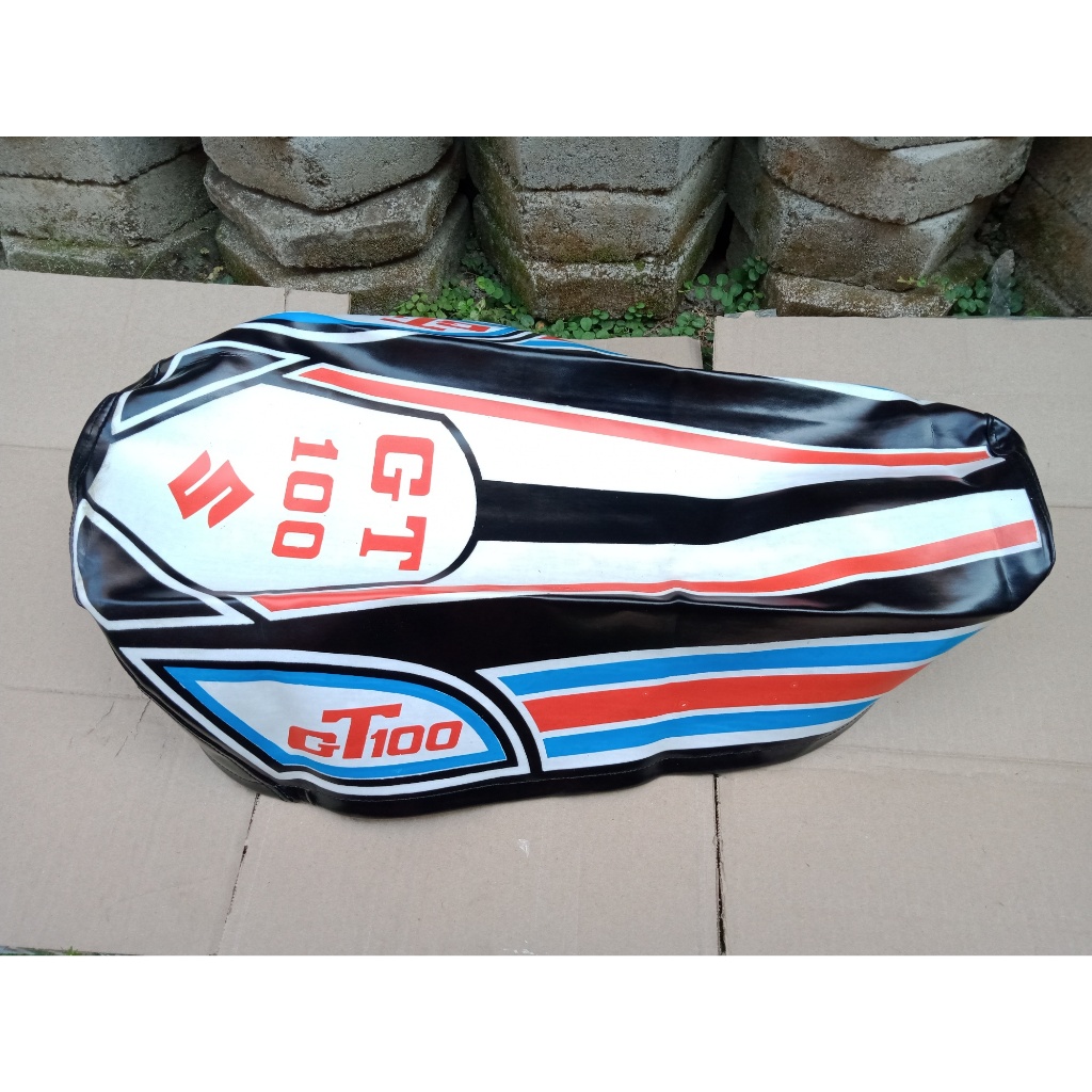 Cover Jok Variasi Suzuki GT100 Bahan Bagus Bisa Melar Pelindung Jok Asli